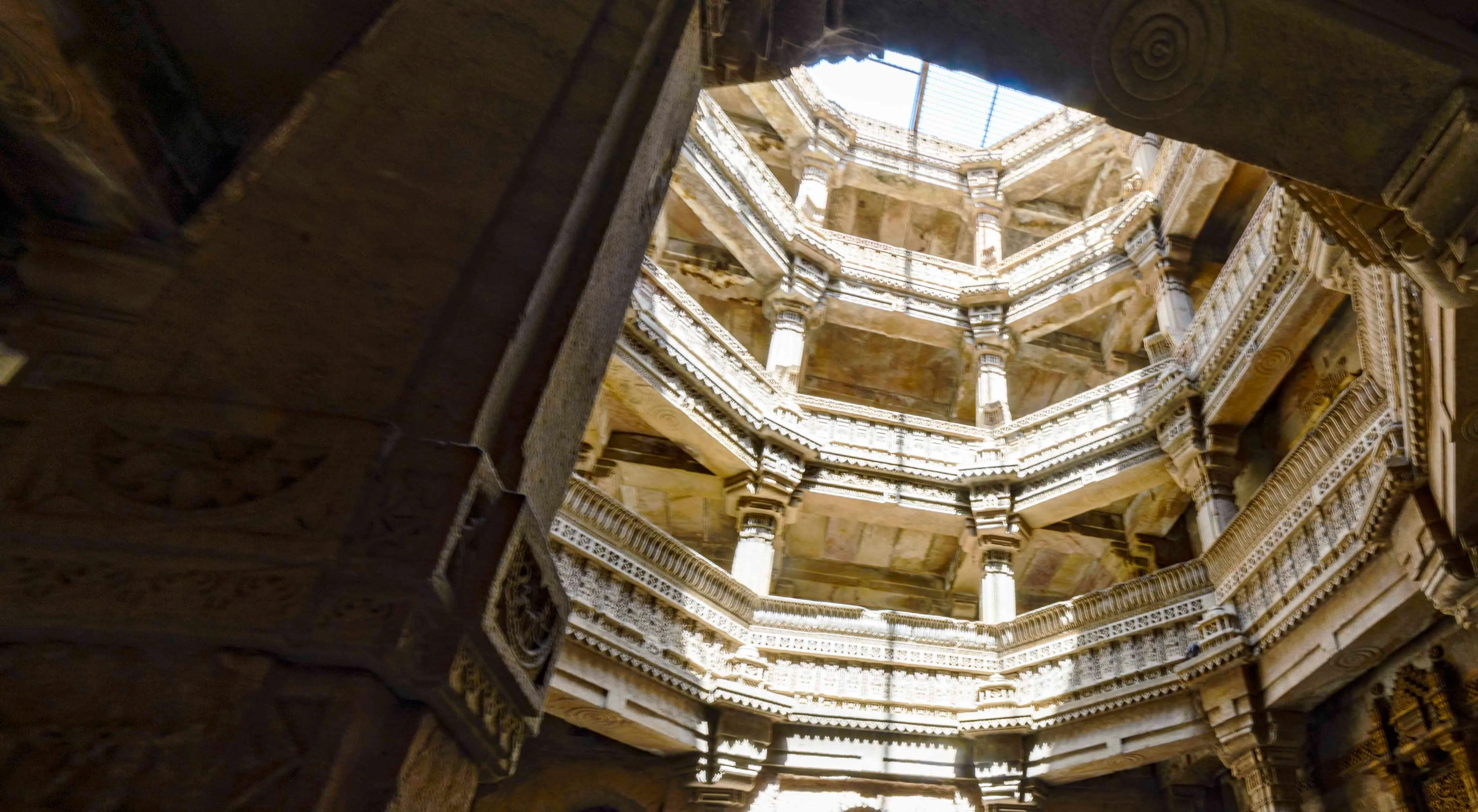 Ancient Stepwell in Ahmedabad City Gujarat